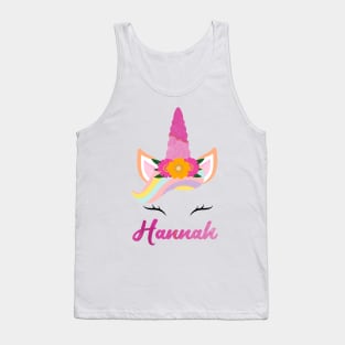 Name hannah unicorn lover Tank Top